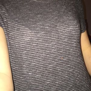 OLD NAVY | STRIPED GREY SOFT TEE